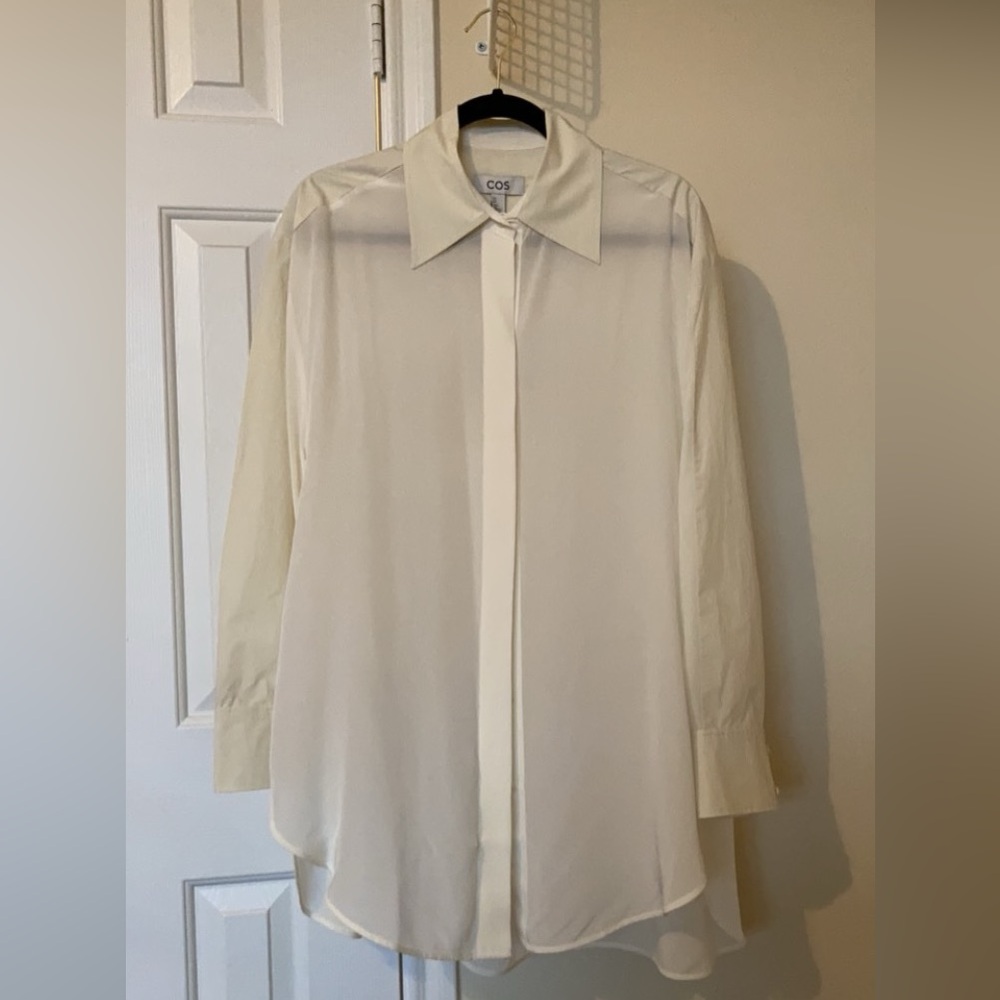 COS Silk Cotton Top